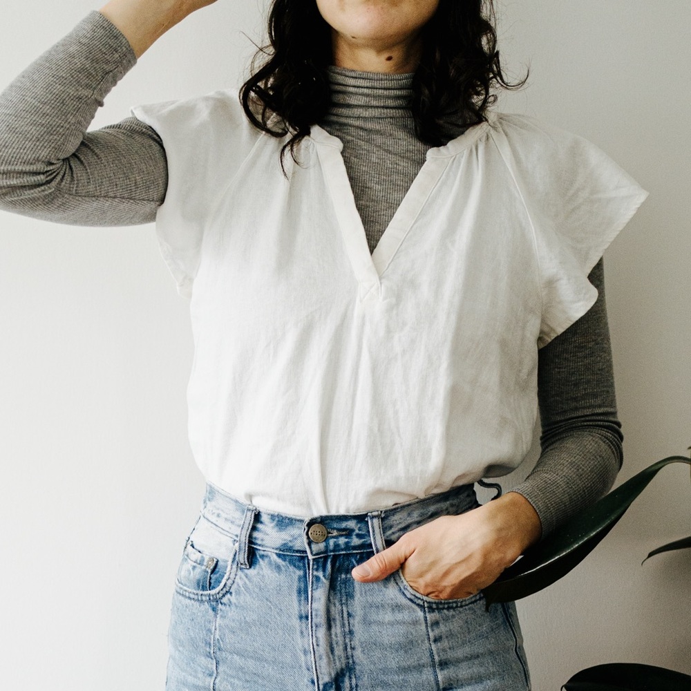 Universal Thread White Blouse - image 2